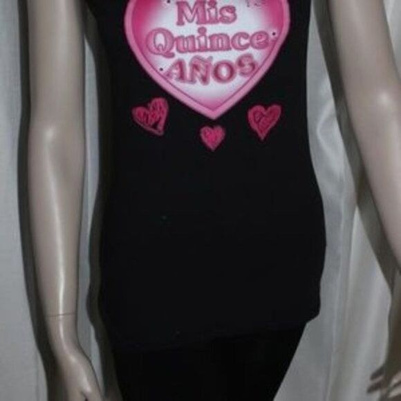 Mis Quince Anos Black Top Spanish Birthday‎ - Picture 2 of 7